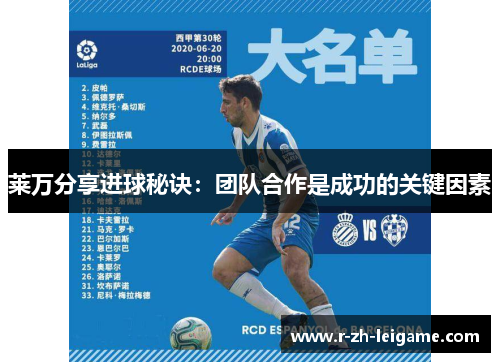 莱万分享进球秘诀:团队合作是成功的关键因素 莱万分享进球秘诀:团队合作是成功的关键因素